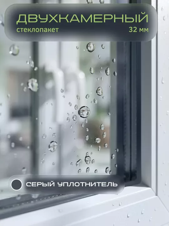 Окно Melke Lite`60 500×500 мм 1 створка глухое двухкамерное