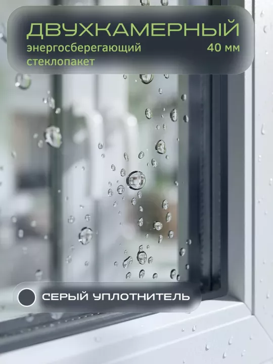 Окно Melke Lite`70 600×650 мм 1 створка глухое двухкамерное энергосберегающее